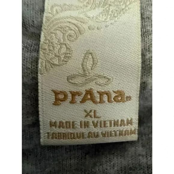 Prana Women’s Paskal Wool Blend Hoodie Bone Gray Front Pocket Sz XL - Picture 9 of 12